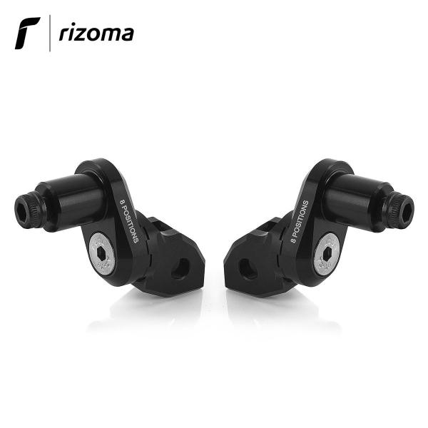 Rizoma eccentric adapters kit for mounting 18 mm OEM footpegs