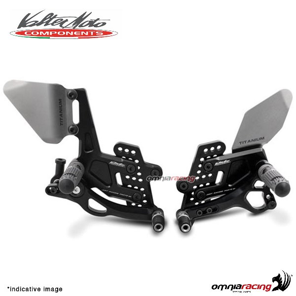 Adjustable rearsets Valtermoto Type 3.5 black for Ducati 999 2003>2006