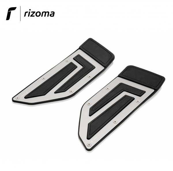 Rizoma rider footpegs silver color for Yamaha Tmax 530 2017>