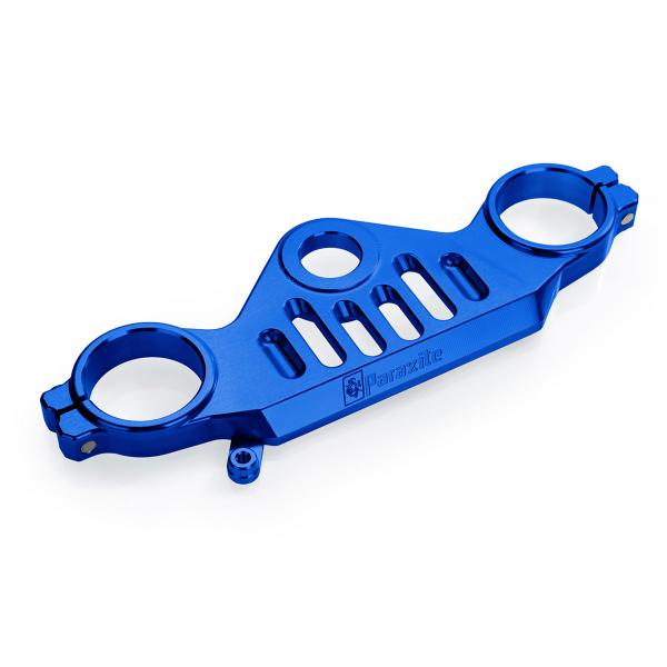 Paraxite blue aluminum upper steering plate Yamaha R1 2015-2019