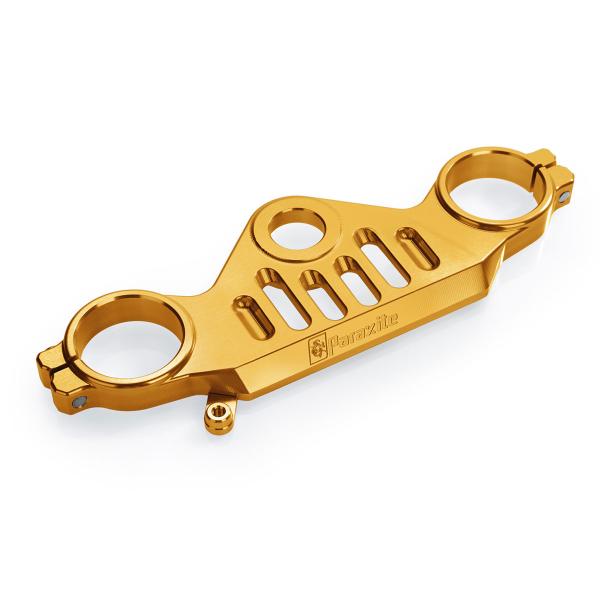 Paraxite gold aluminum upper steering plate Yamaha R1 2015-2019