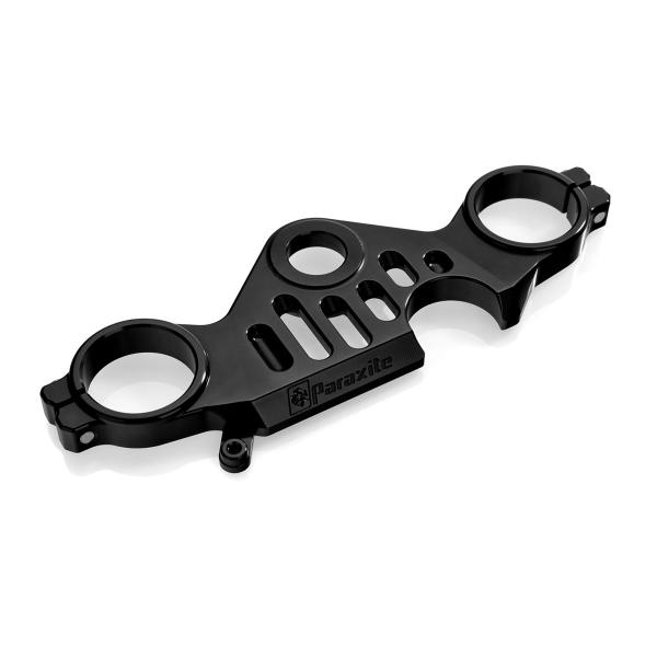 Paraxite black aluminum upper steering plate with key lock Yamaha R1 2015-2019