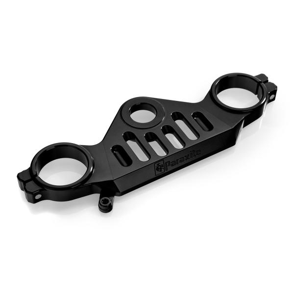 Paraxite black aluminum upper steering plate Yamaha R1 2015-2019