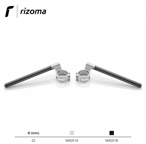Rizoma kit semimanubri con bracciali alleggeriti ricavati dal pieno per Ducati Scrambler 800 2015>
