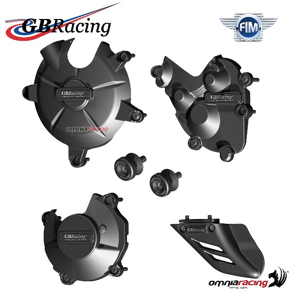 Kit completo protezione motore/catena GBRacing Kawasaki Ninja ZX6R 636 2013-2023