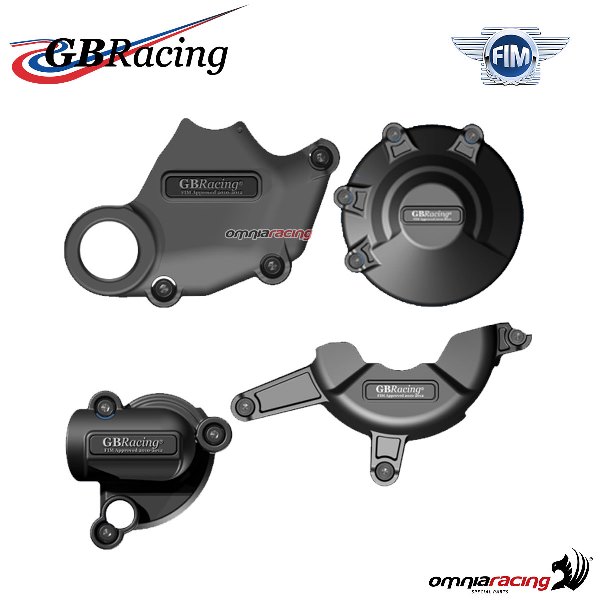 Set completo protezione carter motore GBRacing per Ducati 848 2008-2013