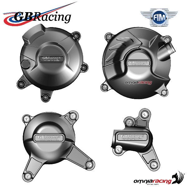 Complete engine crankcase cover protection set GBRacing for Yamaha XSR900 2015-2023