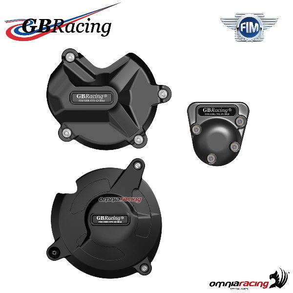 Complete engine crankcase cover protection set GBRacing for BMW S1000XR 2015-2019