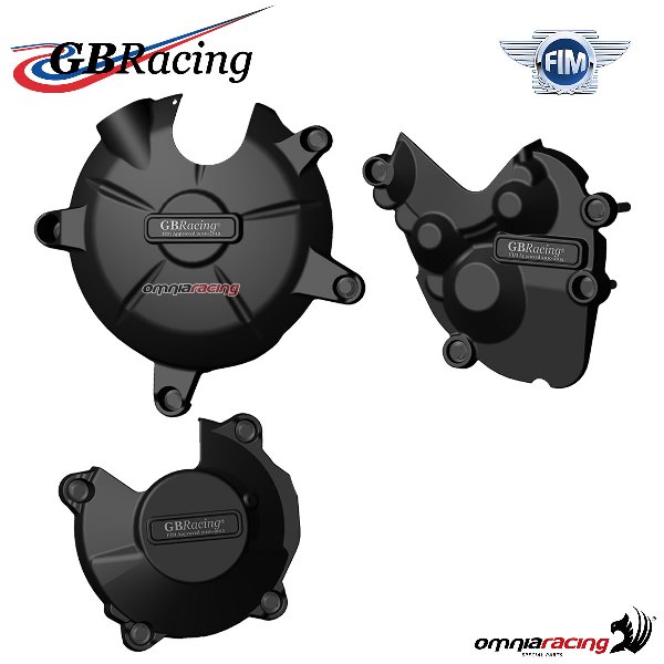 Set completo protezione carter motore GBRacing per Kawasaki Ninja ZX6R 2009-2012