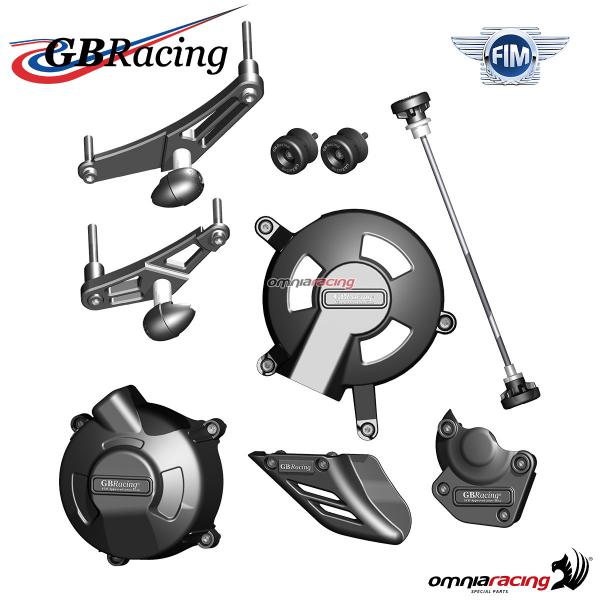 Complete crankase protection kit engine/chain/wheel/frame GBRacing Triumph Daytona 675R 11-2012