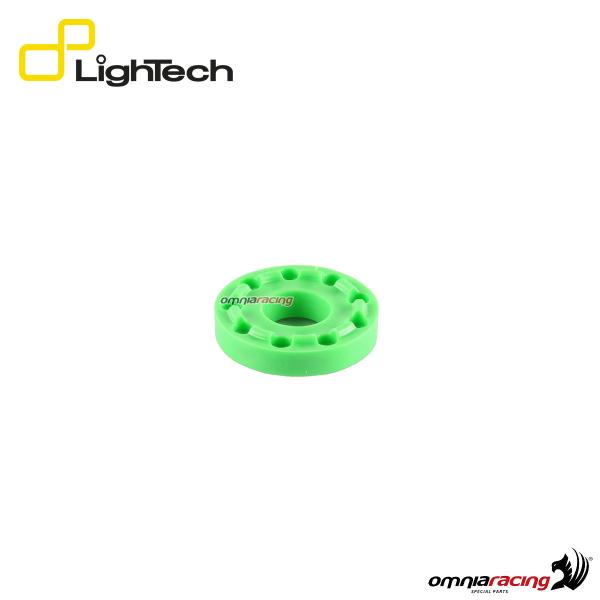 Lightech pair of rubber for protection frame / frame sliders green color