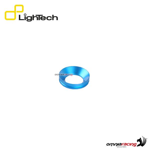 Lightech pair of aluminium ring for protection frame / frame sliders blue color