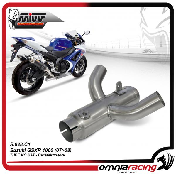 Mivv Tube No Kat Steel Optional Link Pipe For Suzuki Gsxr 1000 07 08 S 028 C1 Pipes Exhausts