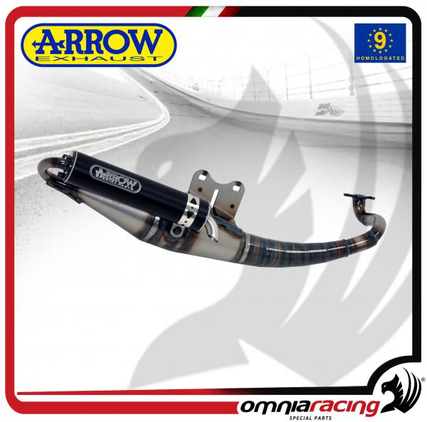 Arrow Full Exhaust System Extreme aluminum Dark silencer homologated For Yamaha BW'S 50 02>06