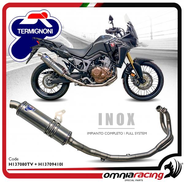Termignoni Full Exhaust System Slip-on and Collectors for Honda Africa Twin CRF 1000L 2016 16>