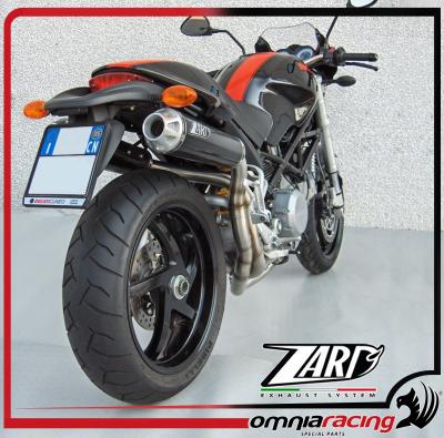 Zard Carbon Racing High Mount Full Exhaust System For Ducati Monster S2r 800 2007 07 Zd016skr 07