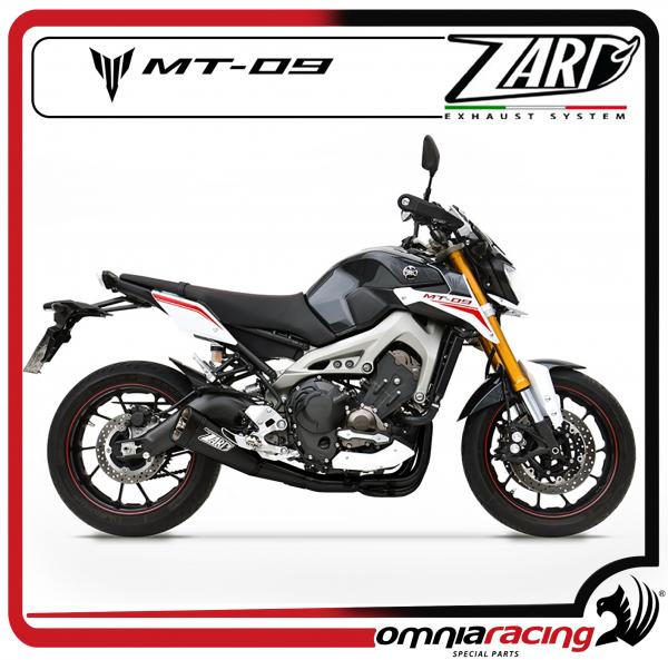 Zard Steel Black Homologated Full Exhaust System for Yamaha MT09 / FZ09 2013>2016