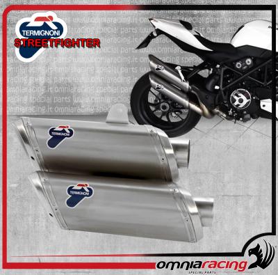 Termignoni D106 Titanium for Ducati StreetFighter 848 12>14  80dB Homologated Slip On Exhausts
