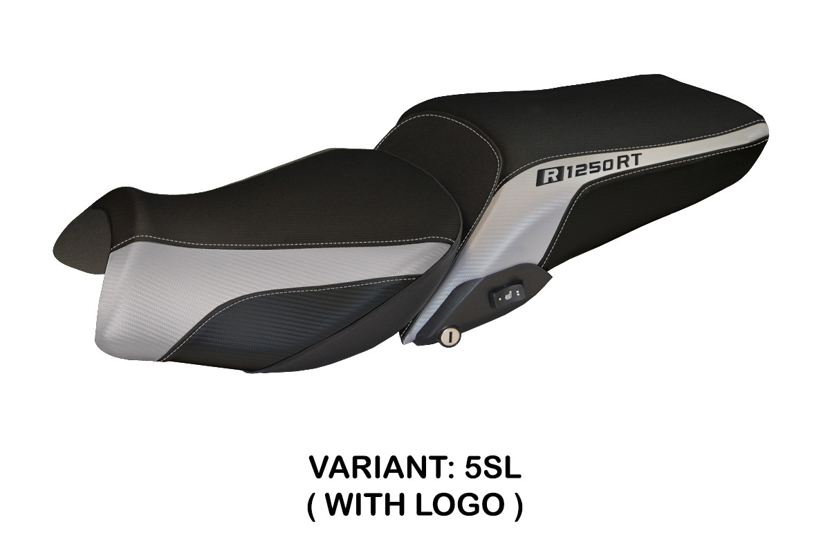 Saddle covering Alghero1 Standard silver with logo BMW R1250RT 2019-2023