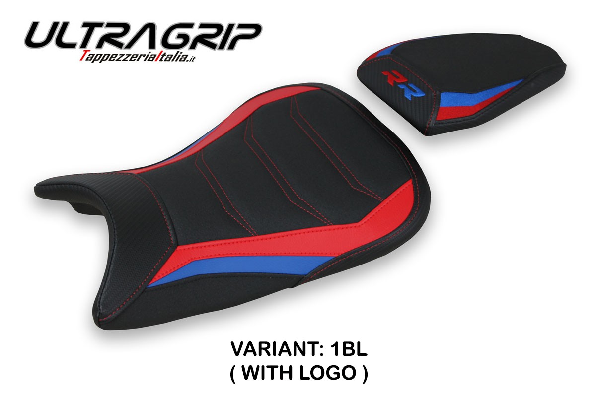 Rivestimento sella Quiroga1 Ultragrip nera con logo BMW S1000RR 2019-2023 Original