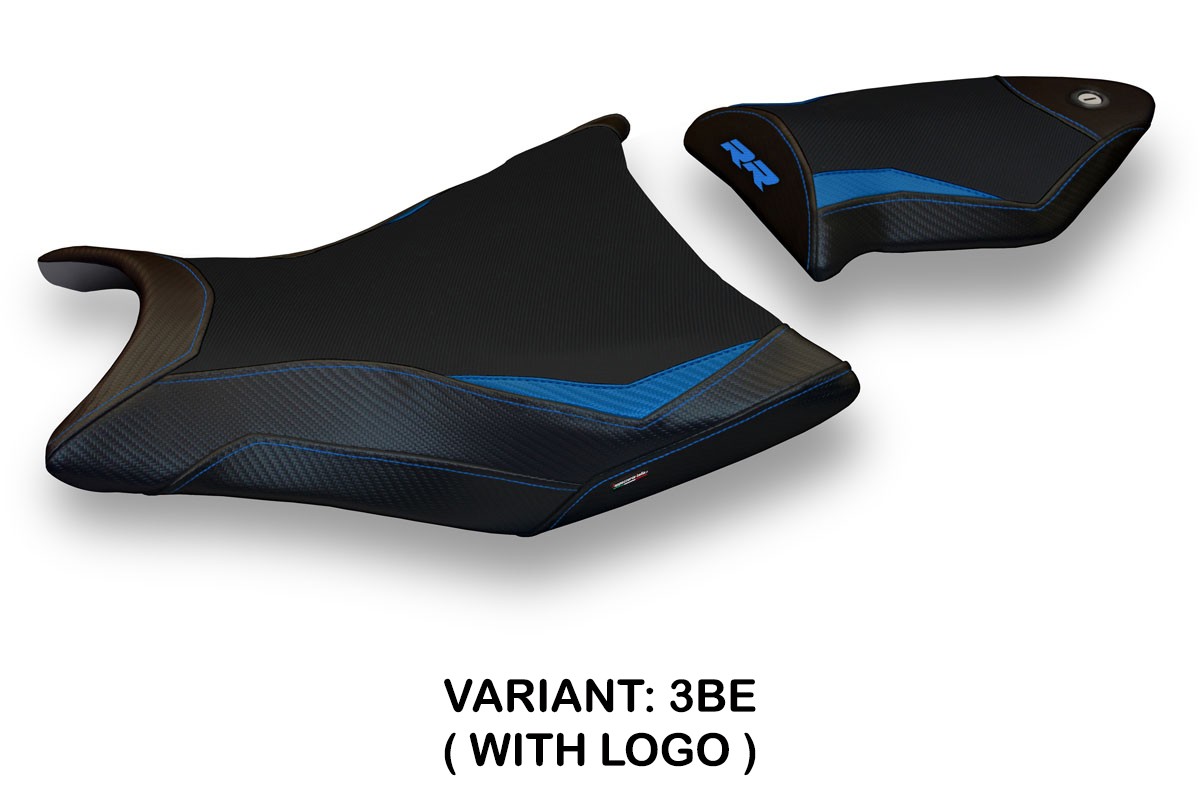 Saddle covering Alabama2 Standard blue with logo BMW S1000RR 2009-2011