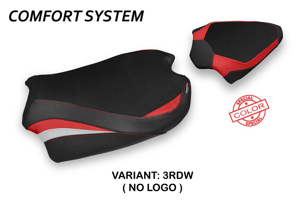 Rivestimento sella Albena Comfort System rossa-bianca Ducati Streetfighter V4 2020-2023