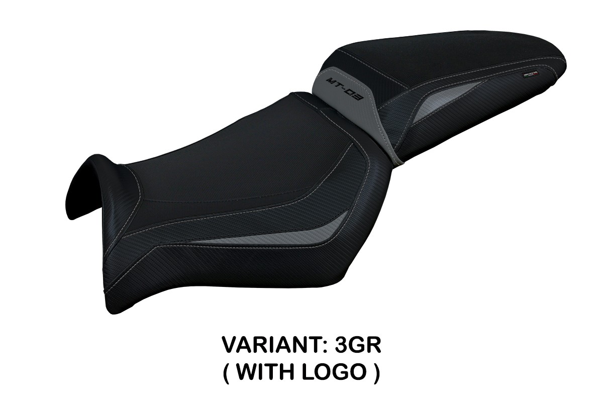 Saddle covering Algar Standard grey with logo Yamaha MT03 2006-2014