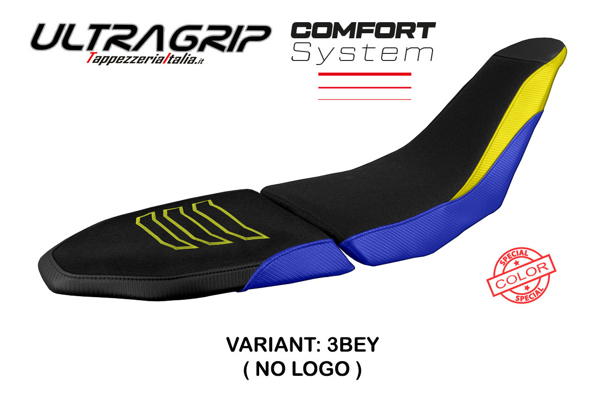 Saddle covering Akita Comfort System blue-yellow Yamaha Tenere 700 RAID 2022-2023 (Saddle doppia)