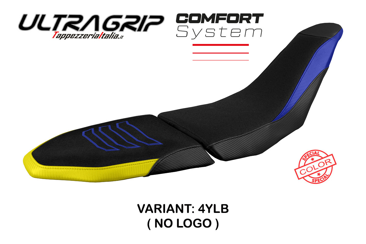 Saddle covering Akita Comfort System yellow-blue Yamaha Tenere 700 RAID 2022-2023 (Saddle doppia)