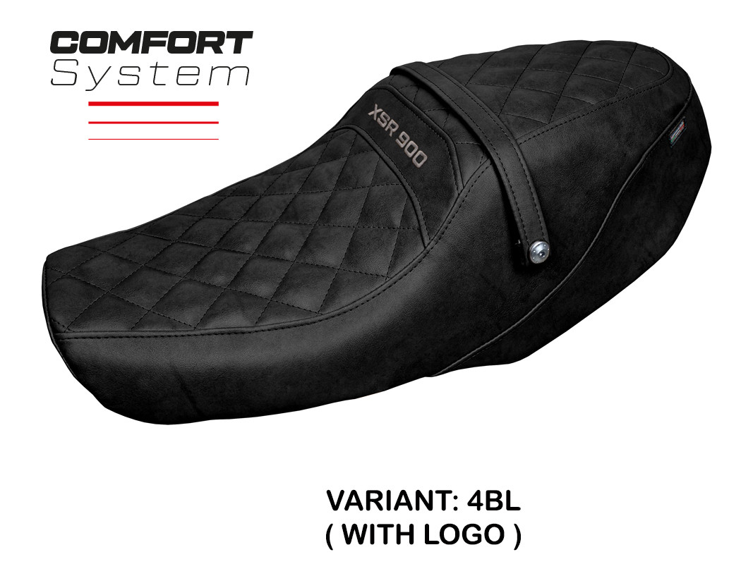 Saddle covering Adeje Comfort System black with logo Yamaha XSR900 2022-2023