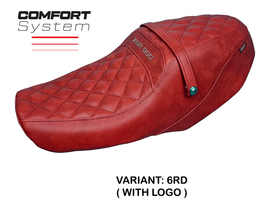 Saddle covering Adeje Comfort System red with logo Yamaha XSR900 2022-2023