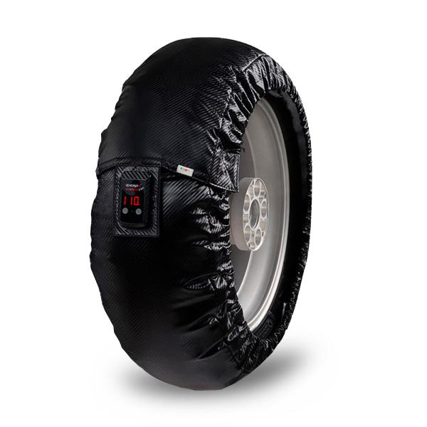 Rear carbon look Capit tyrewarmer size SGL 12 RE European plug