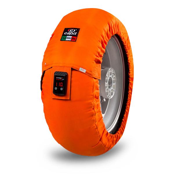 Rear orange Capit tyrewarmer size L European plug