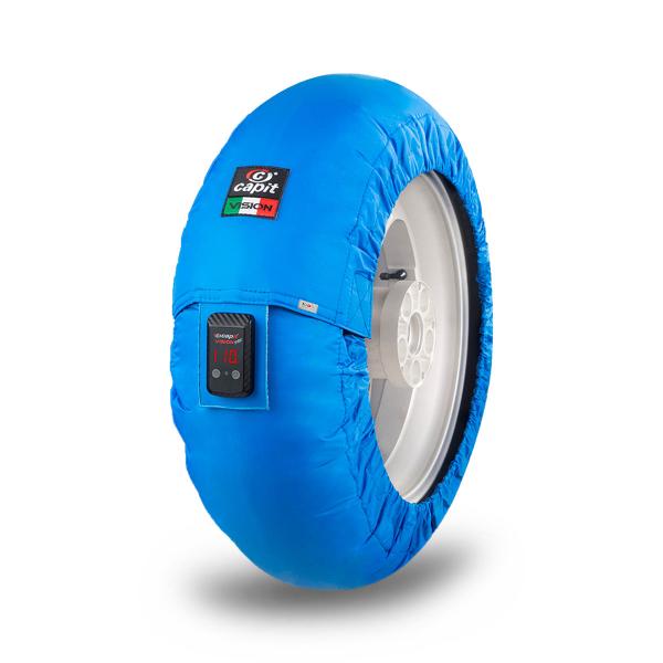 Rear blue Capit tyrewarmer size XL United Kingdom plug