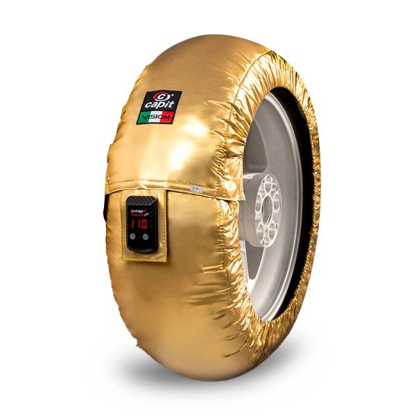 Rear gold Capit tyrewarmer size XXL European plug