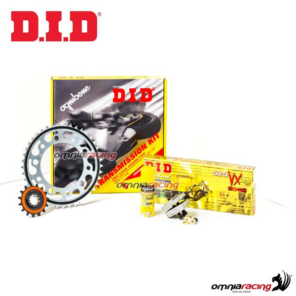 Transmission kit DID professional chain rear/front sprocket for Ducati 907 Paso i.e. 1991